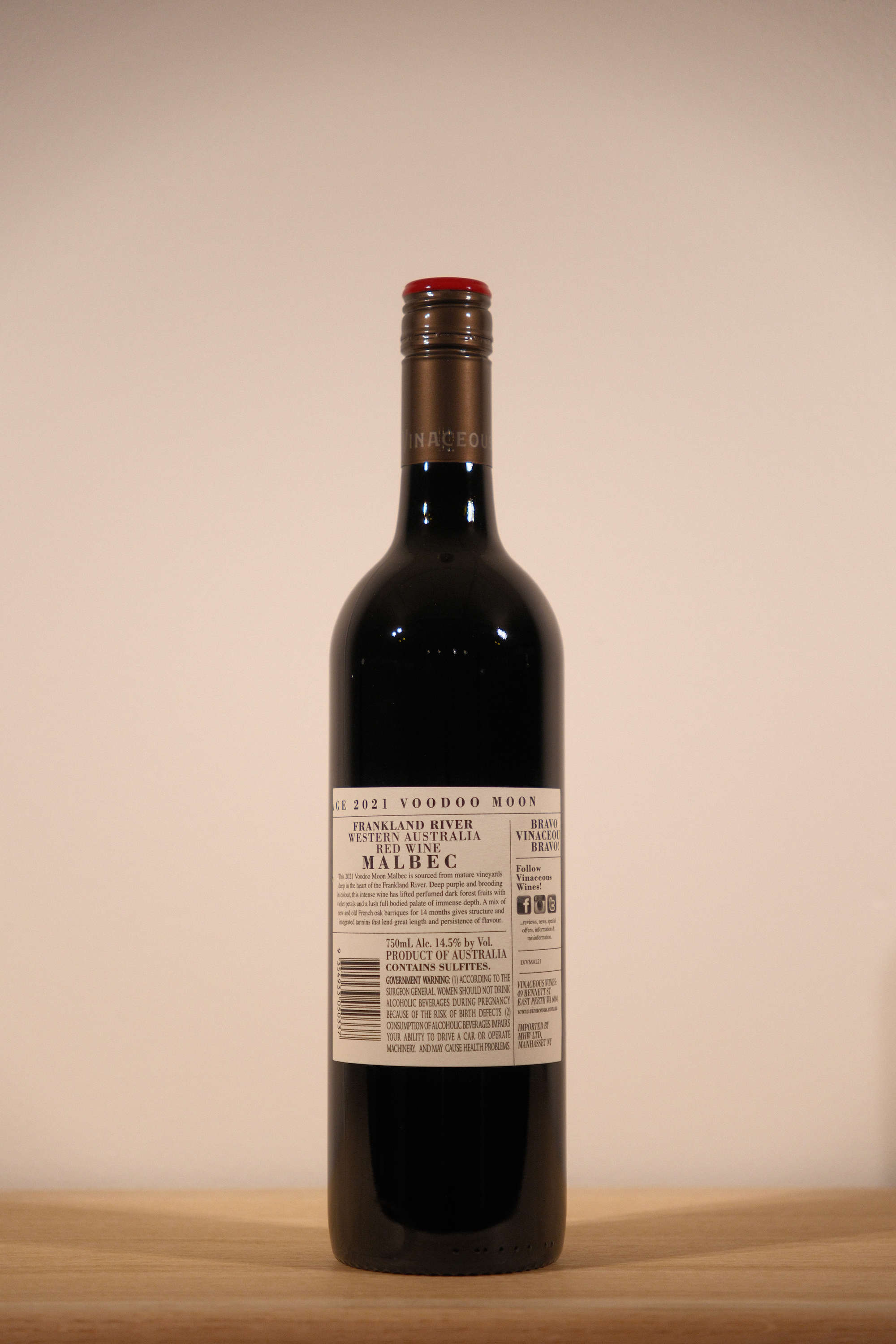 Vinaceous 'VooDoo Moon' Malbec 2021