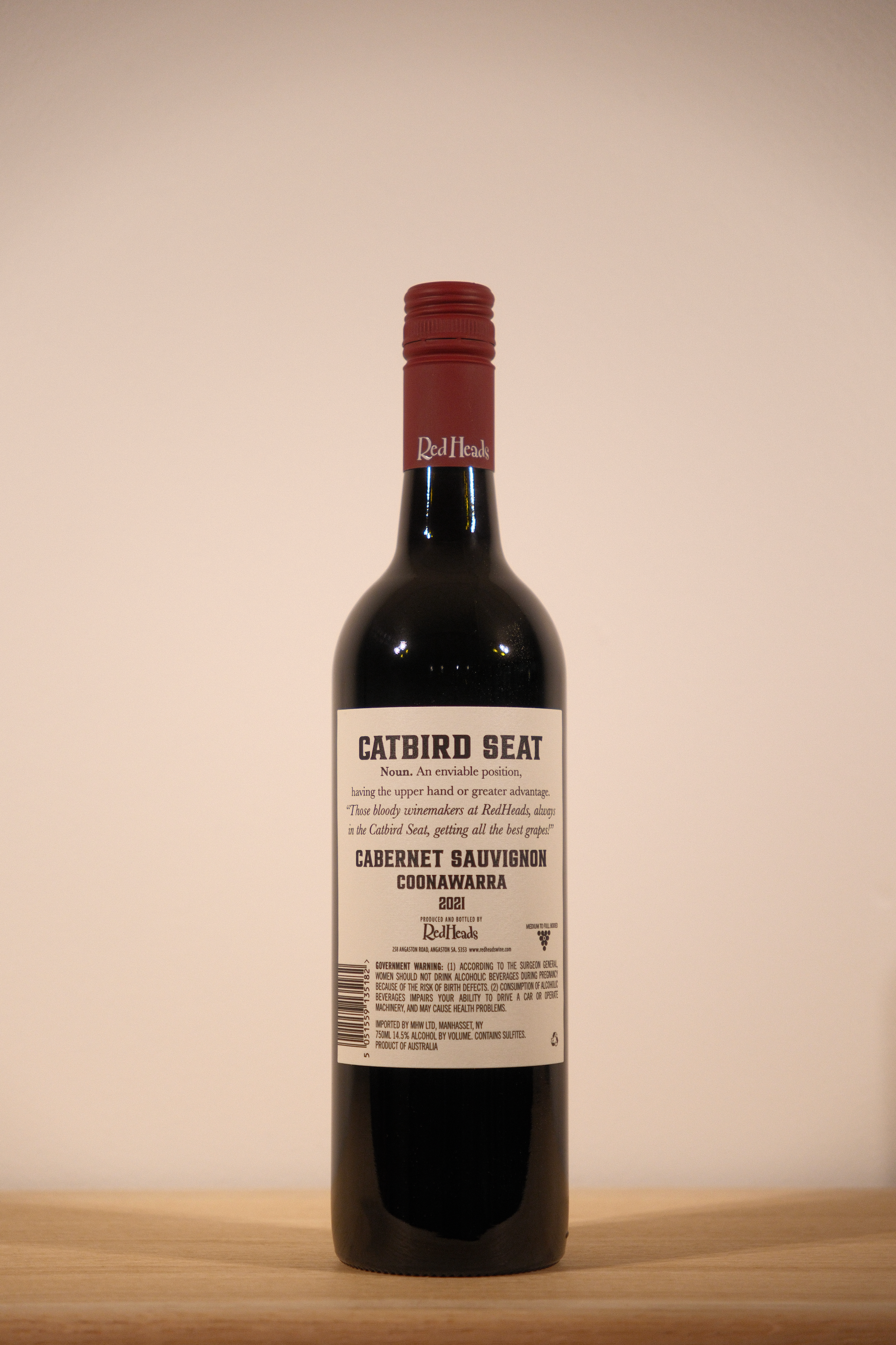 Redheads 'Catbird Seat' Cabernet Sauvignon 2021