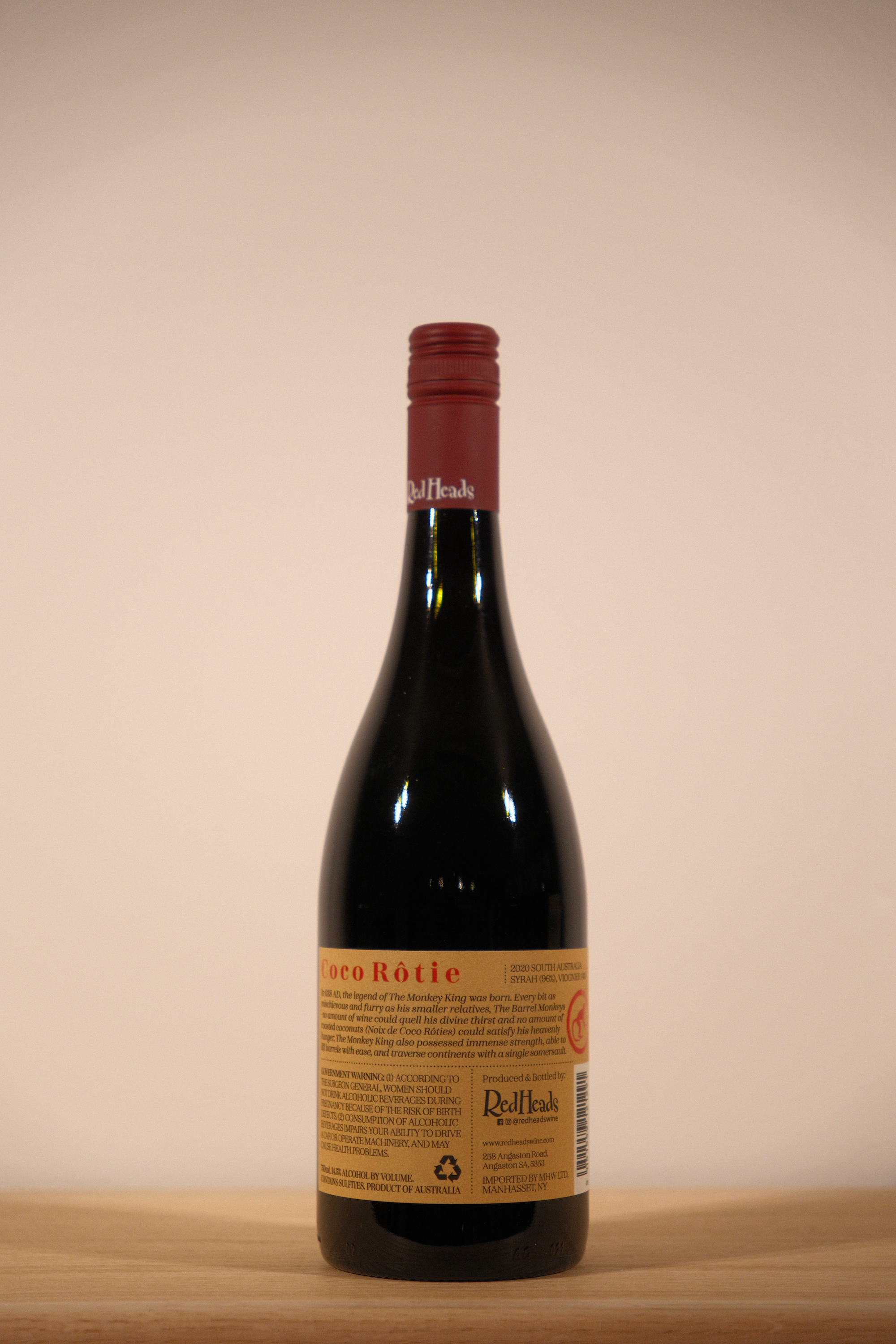 Redheads 'Coco Rotie' Syrah 2020