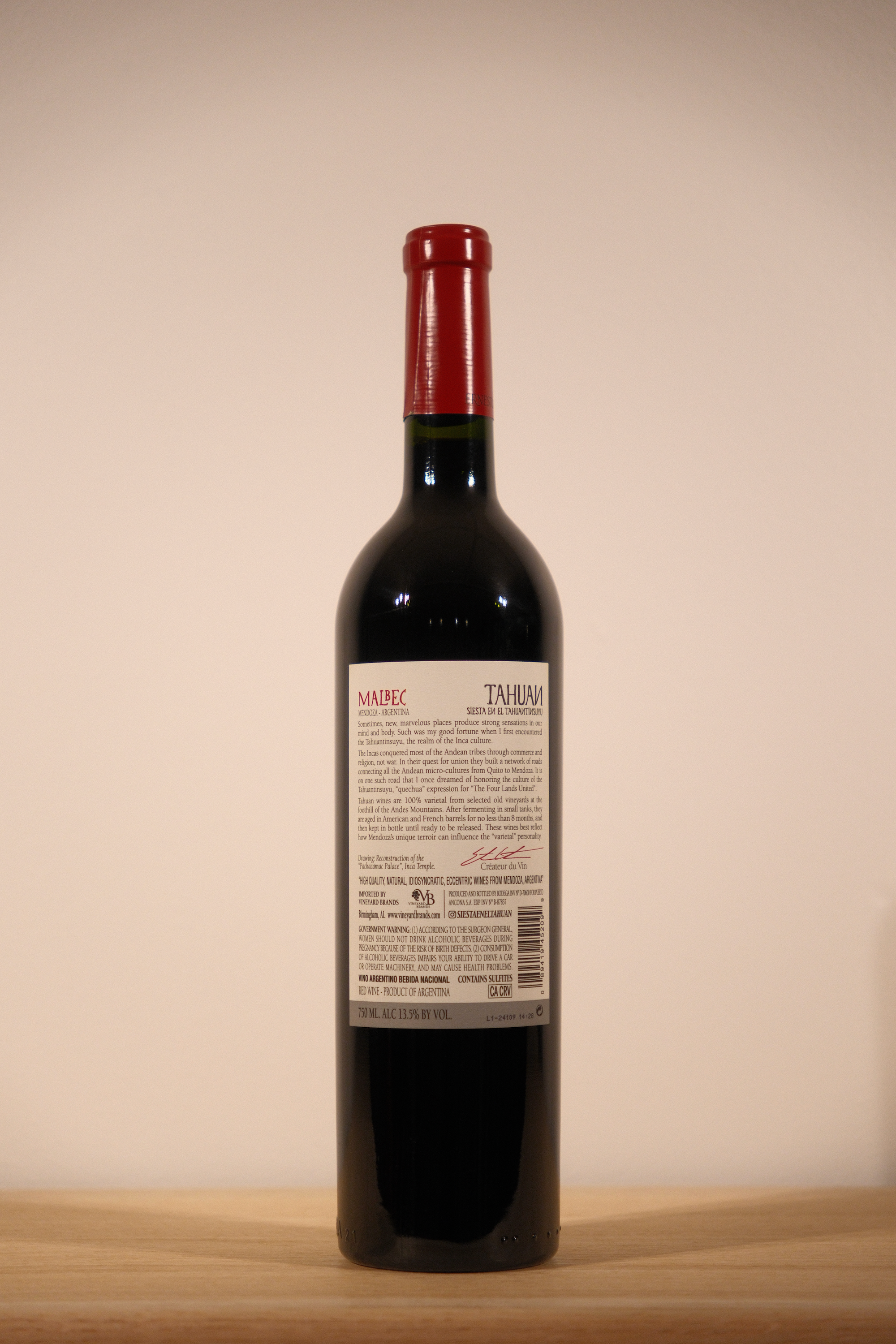 Ernesto Catena 'Tahuan' Malbec 2022