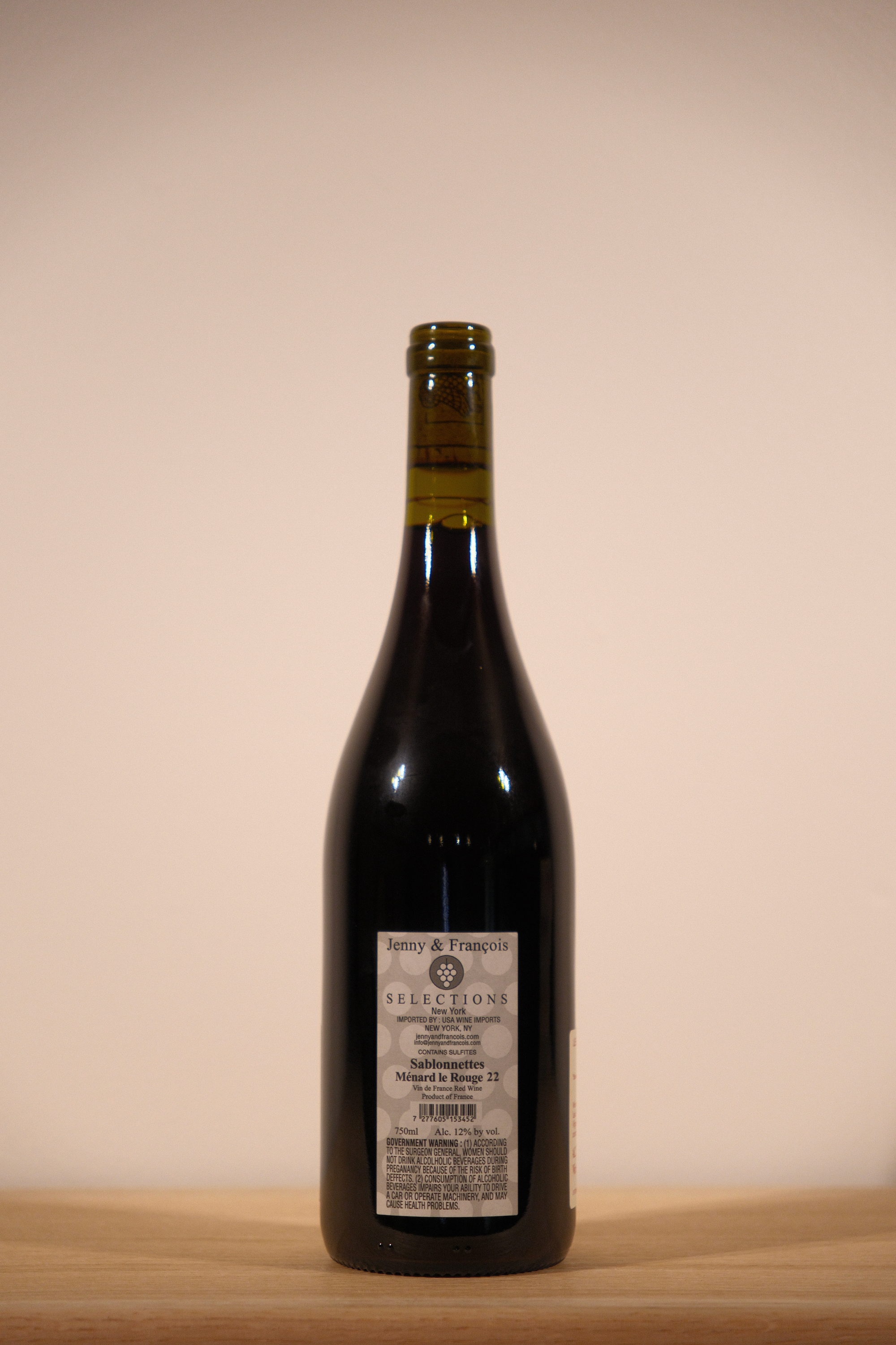 Domaine des Sablonnettes 'Menard' Le Rouge 2022
