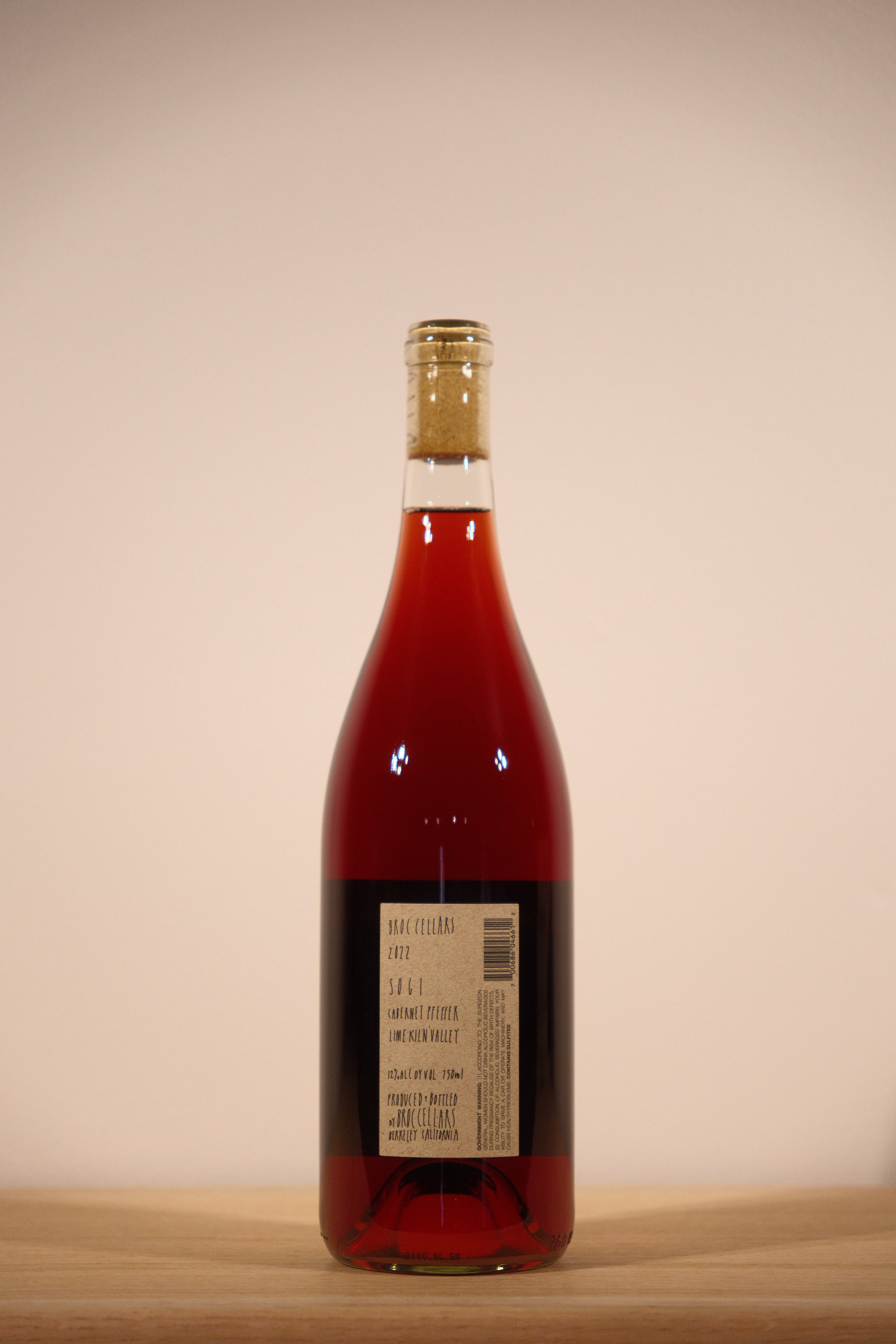 Broc Cellars 'SOGI' Cabernet Pfeffer 2022