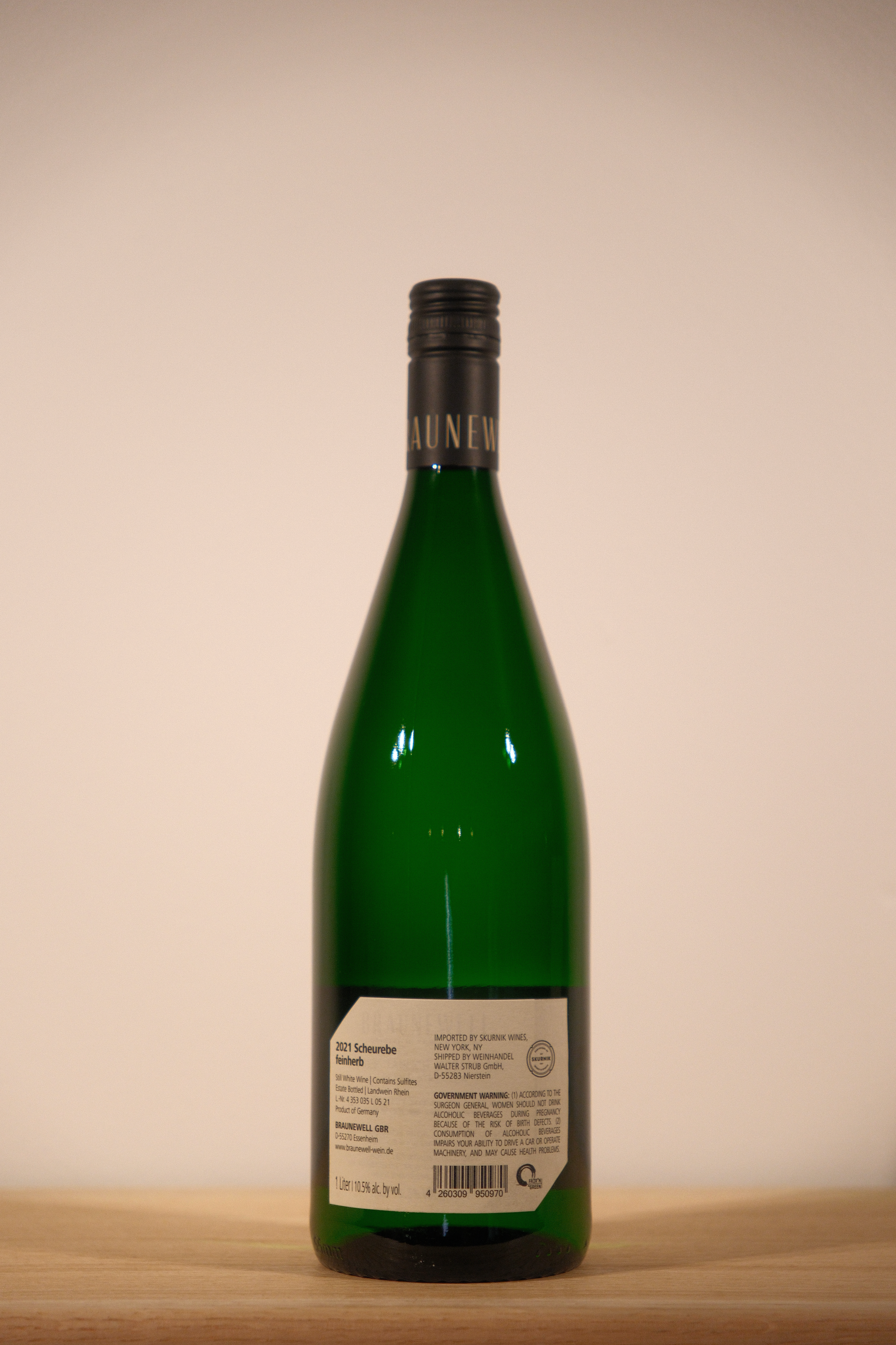 Braunewell 'Unser Taglich' Scheurebe Halbtrocken 1L 2023