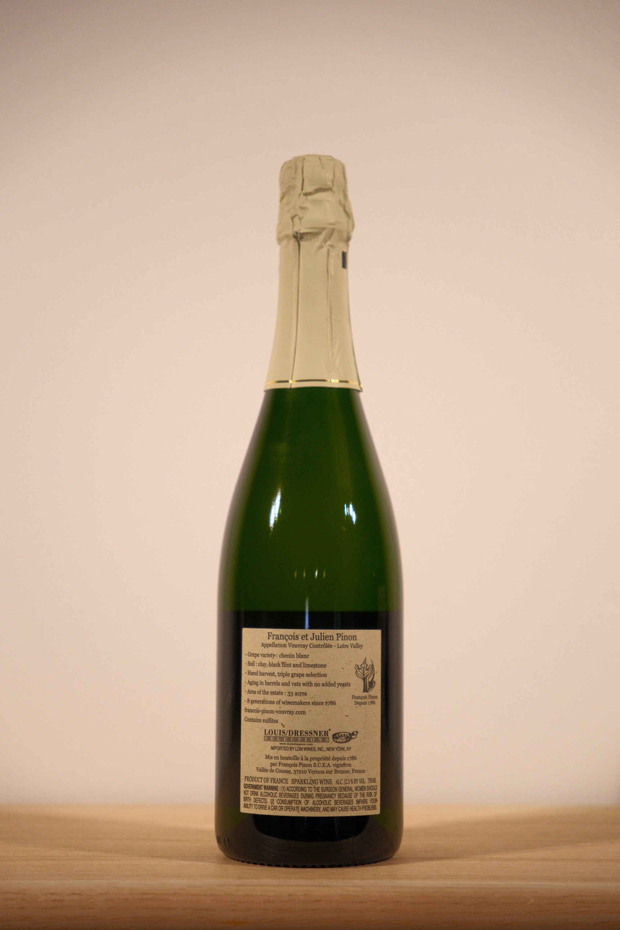 Domaine François et Julien Pinon Vouvray Brut Spontané 2021