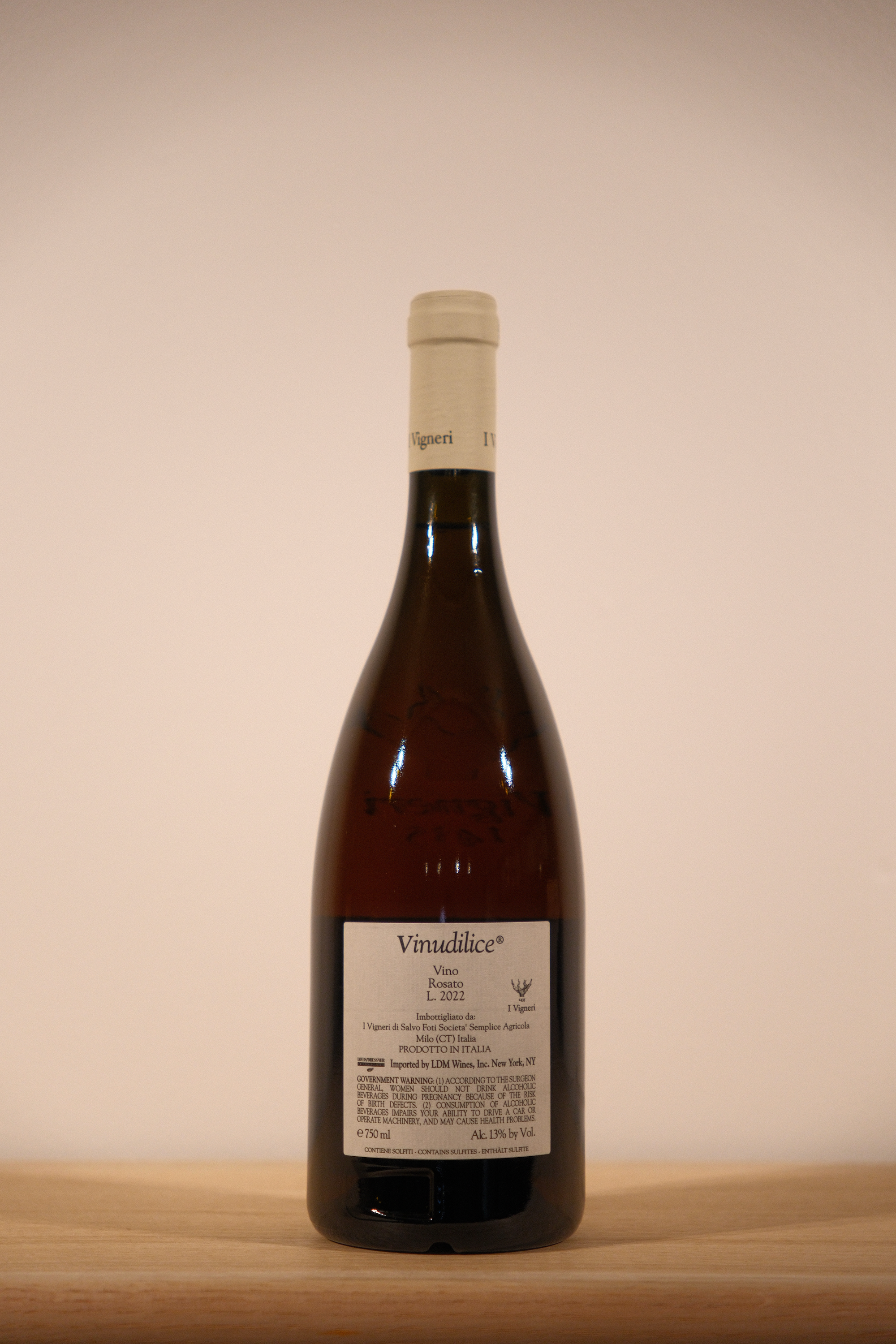 Salvo Foti I Vigneri 'Vinudilice' Rosé 2022