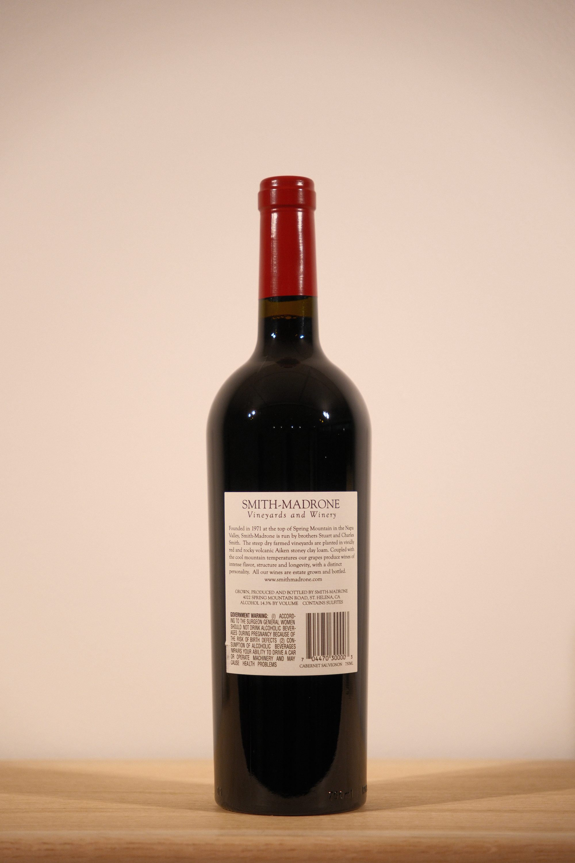 Smith-Madrone 'Spring Mountain' Cabernet Sauvignon 2019