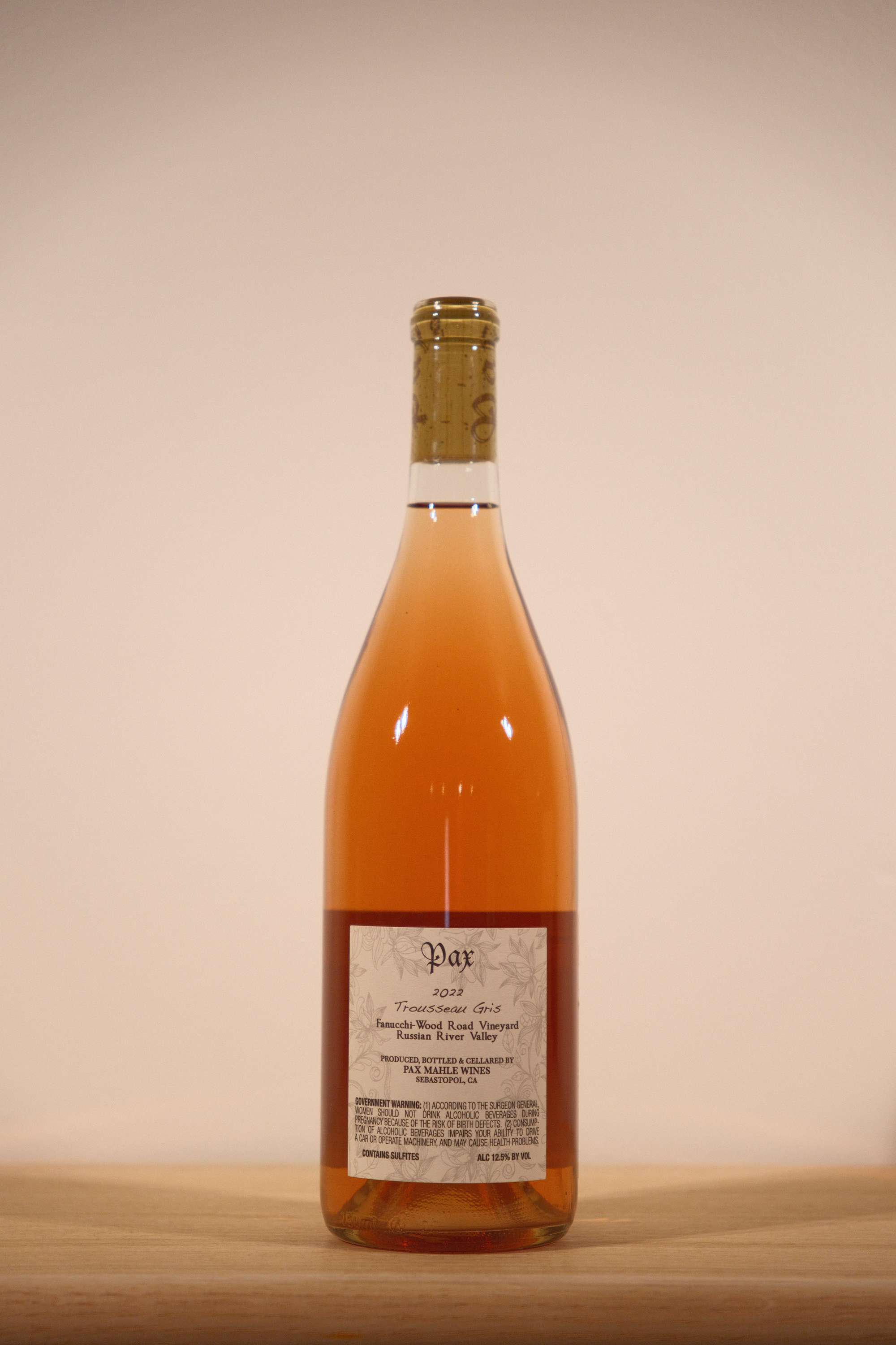 Pax 'Fanucchi-Wood Road Vineyard' Trousseau Gris 2022