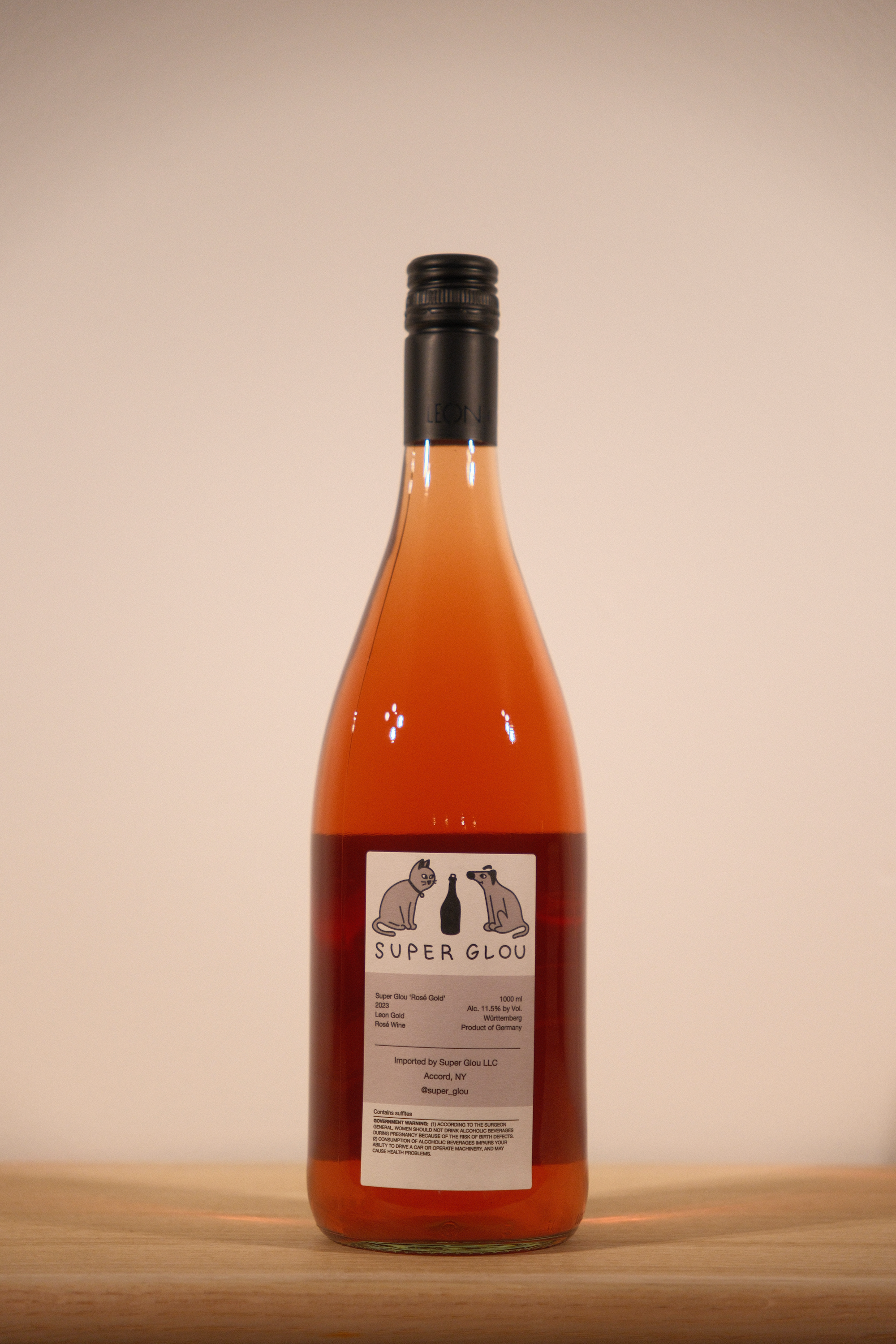 Leon Gold 'Super Glou Rosé Gold' Trollinger 2023