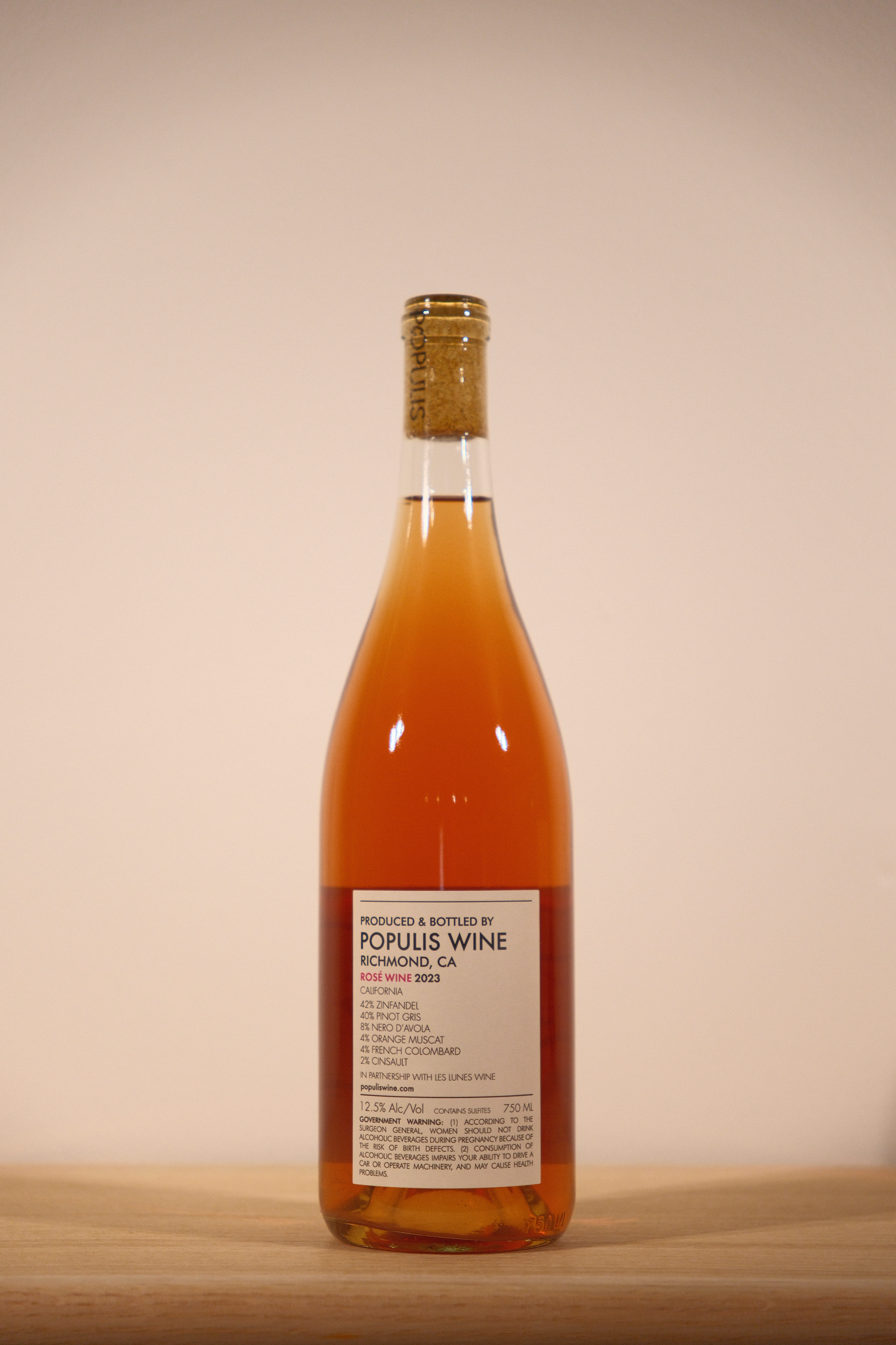 Les Lunes Wines 'Populis' Rosé Mendocino 2023