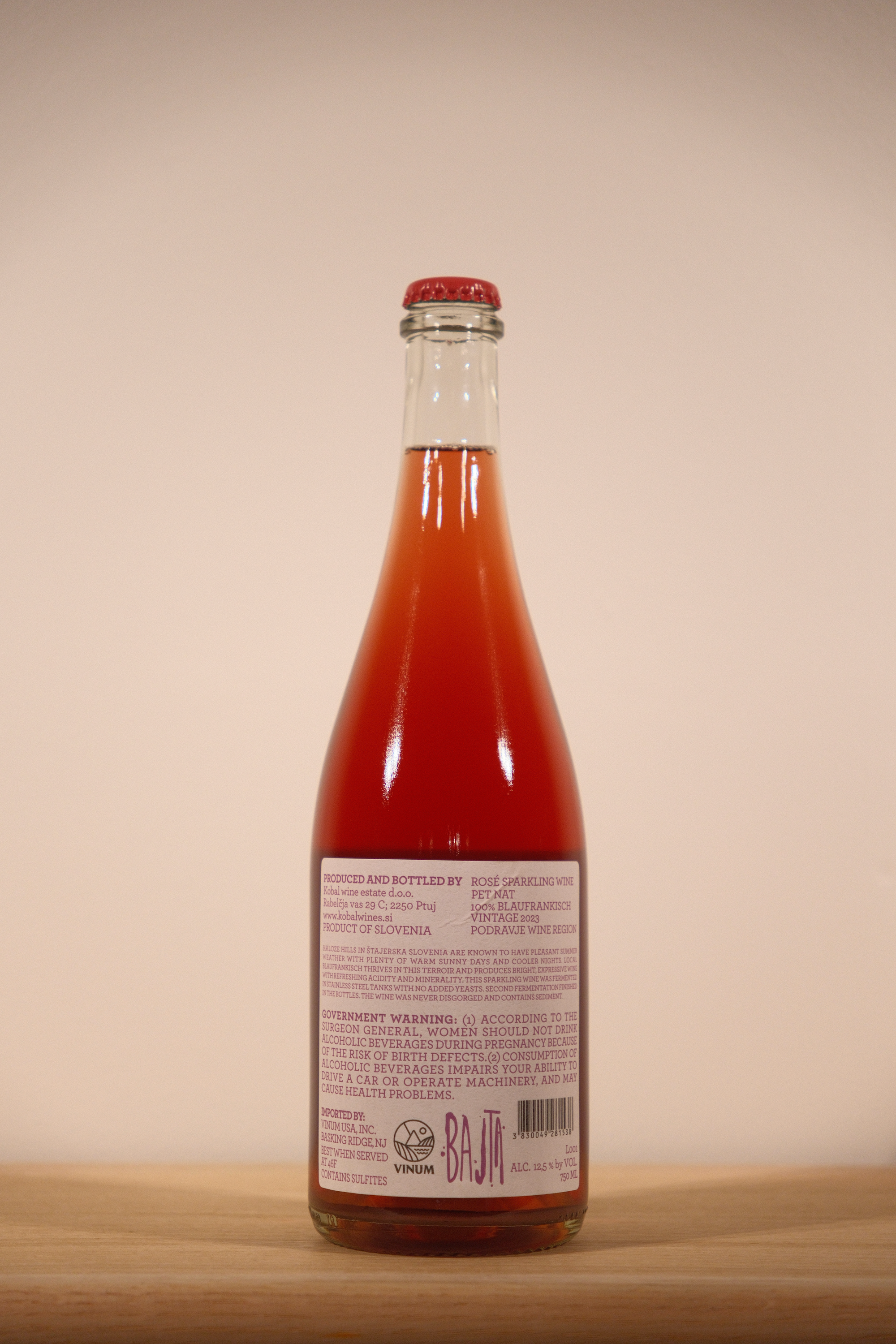 Kobal 'Bajta' Blaufränkisch Pét Nat Rosé 2023