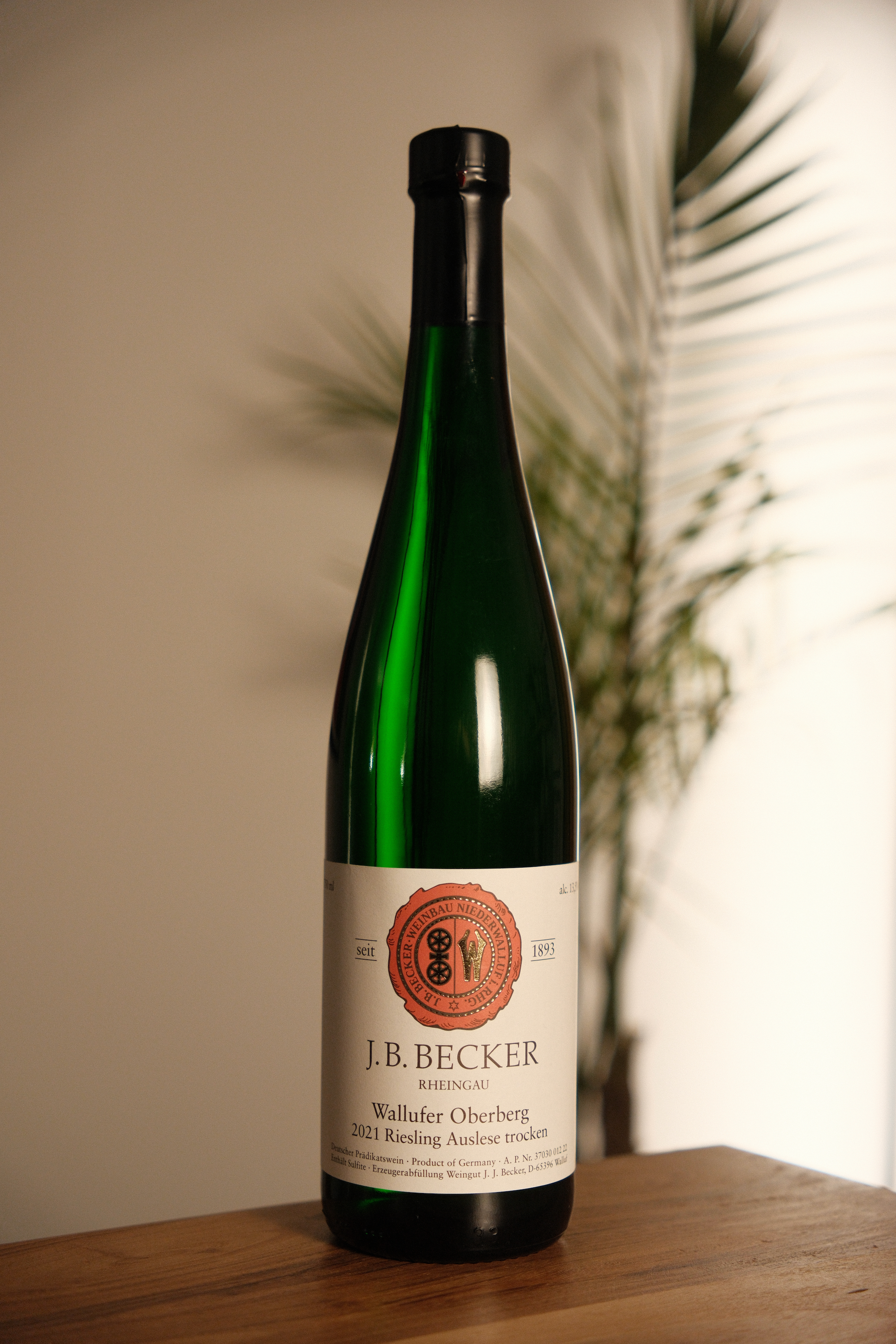 JB Becker Wallufer Oberberg Riesling Auslese Trocken 2021