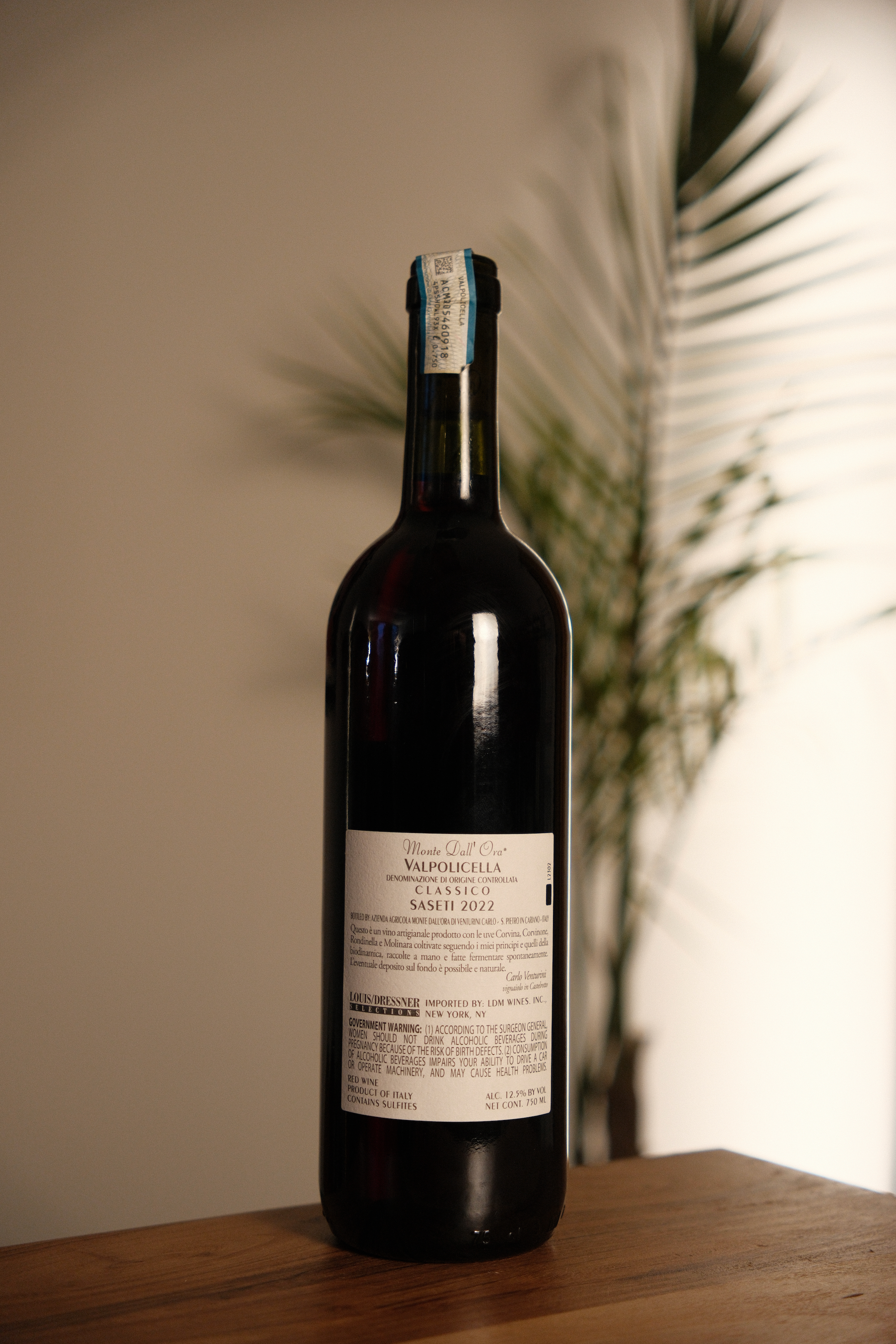 Monte dall'Ora 'Saseti' Valpolicella Classico 2022