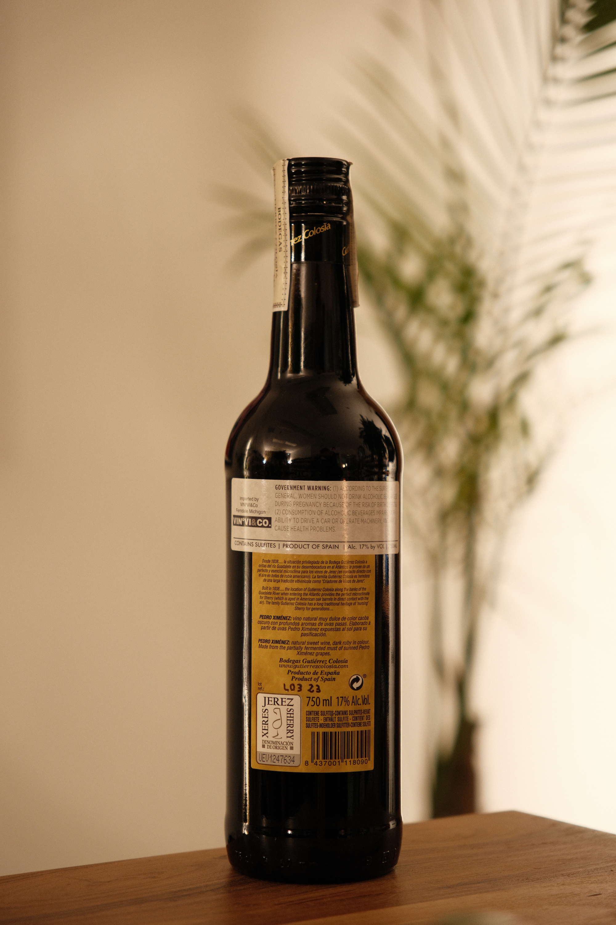 Gutiérrez Colosía Pedro Ximénez Sherry NV