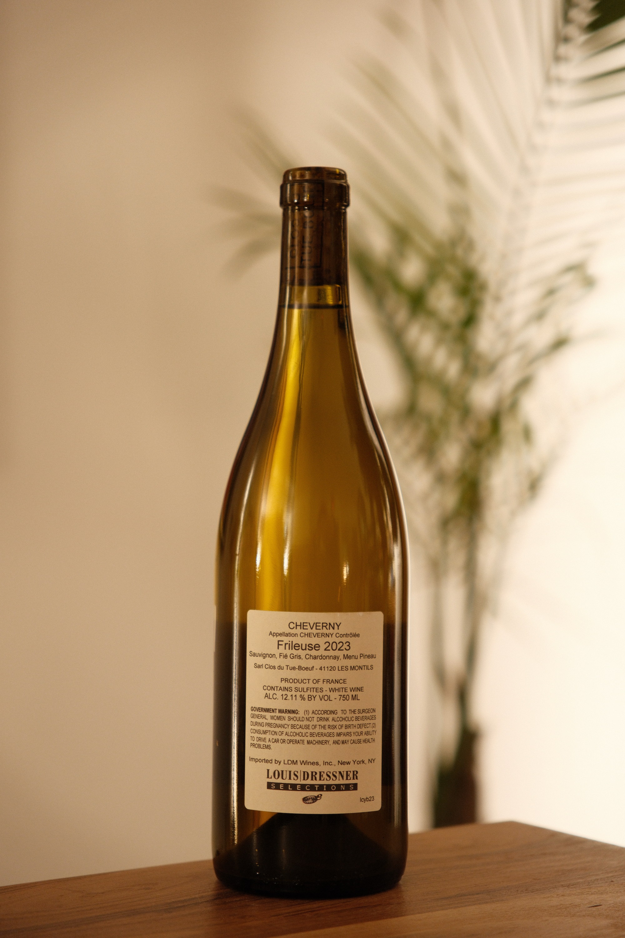 Clos du Tue-Bœuf 'Frileuse' Cheverny Blanc 2023