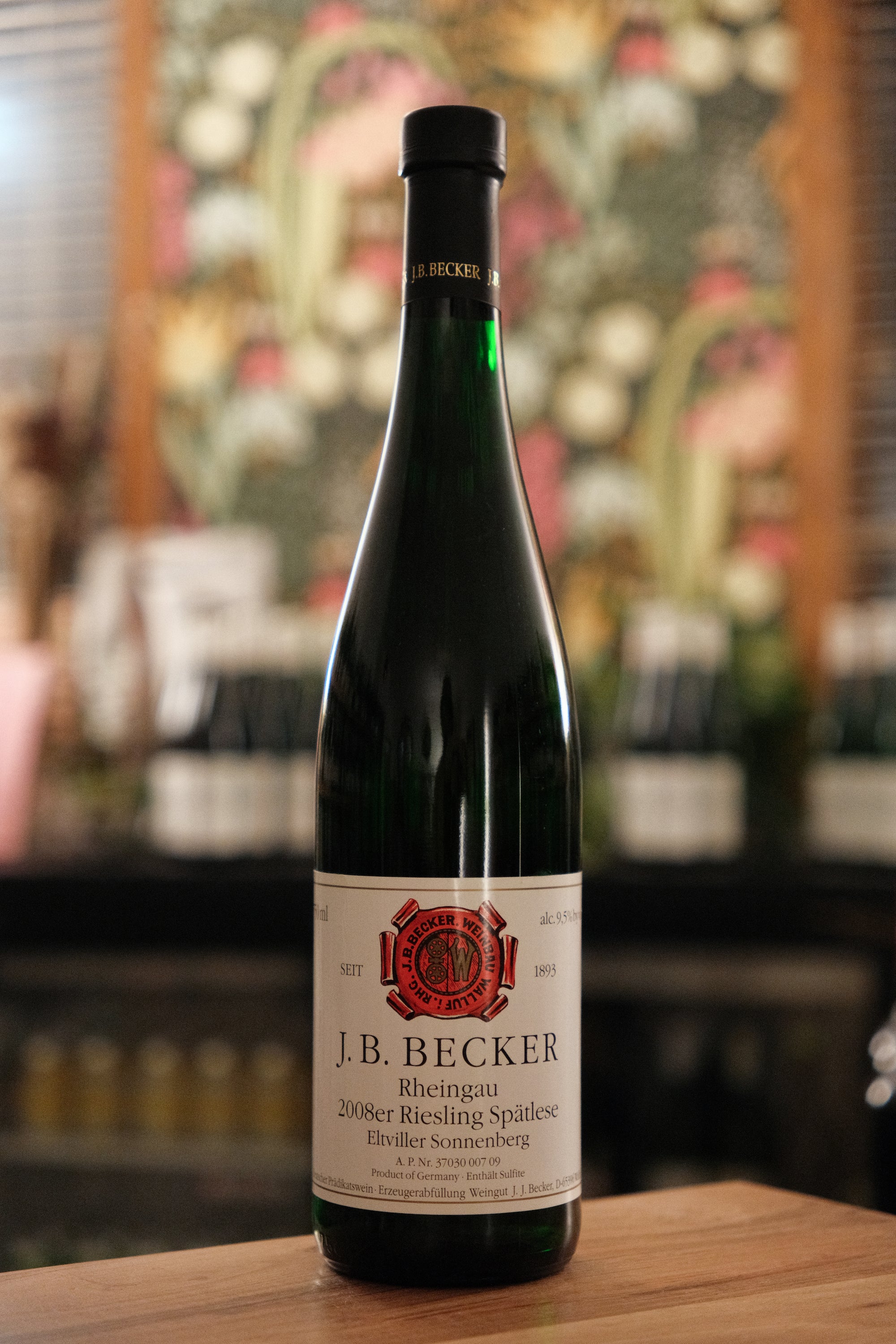 JB Becker 'Sonnenberg' Riesling Spätlese 2008