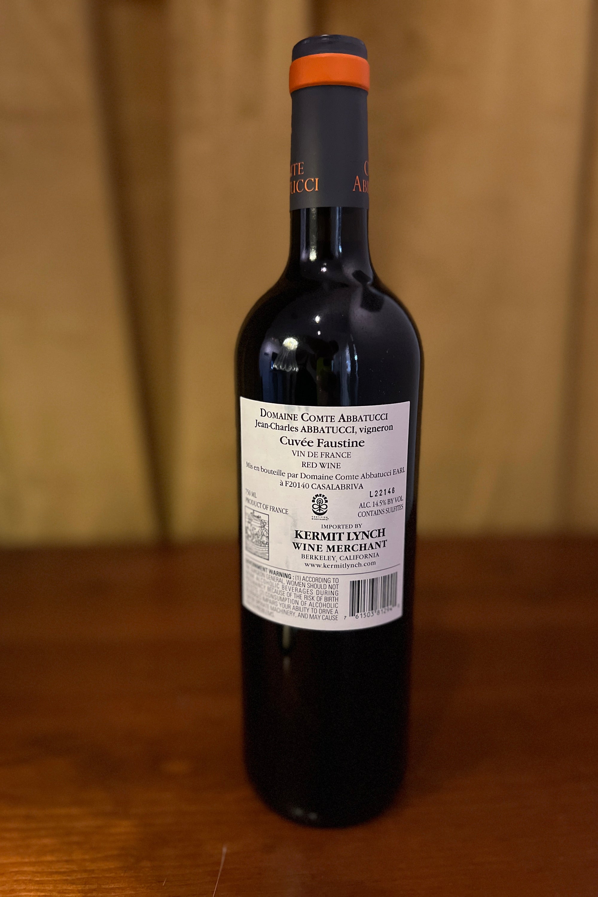 Domaine Comte Abbatucci “Cuvée Faustine” Rouge 2022