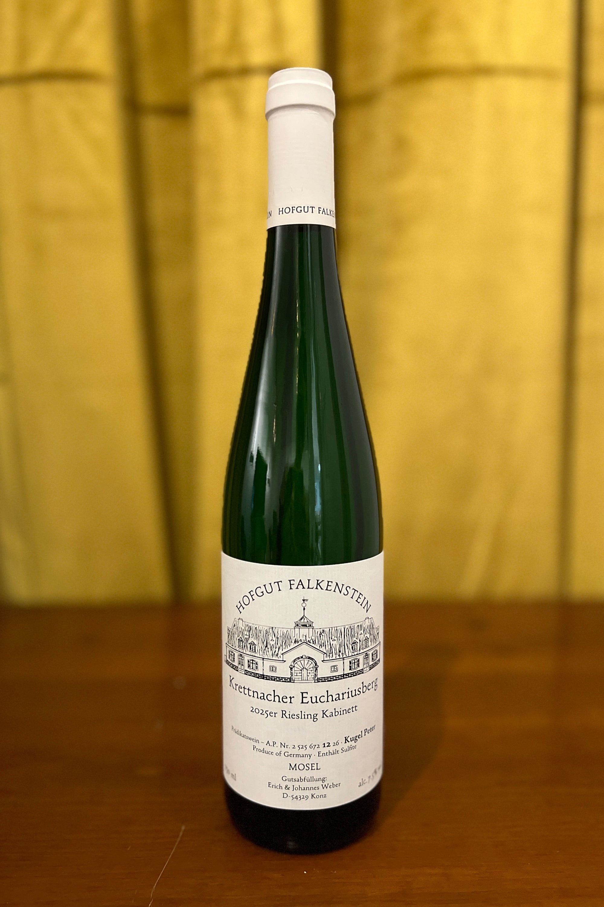Hofgut Falkenstein Krettnacher Euchariusberg Riesling Kabinett “Kugel Peter” AP 12 2025